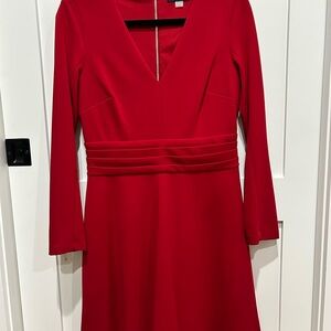 Tommy Hilfiger Red Long Sleeve Dress